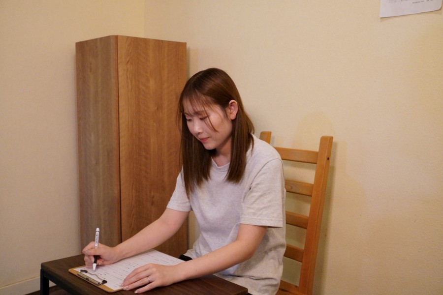 問診表記入
